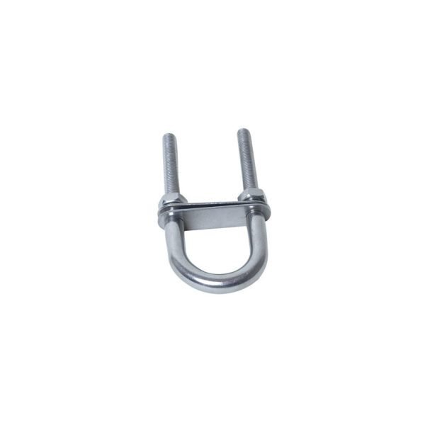 2-3/8 Inch U-Bolt with Nuts/Washers - 316 Marine Grade Stainless Steel bottom angle