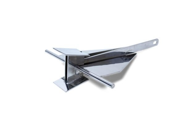 44 lb. Fluke Style Anchor, Mirror Polished 316 Stainless steel - AISI 316 Marine Grade