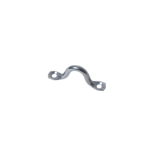 3/8 Inch Pad Eye (Eye Strap) - 316 Marine Grade Stainless Steel side angle