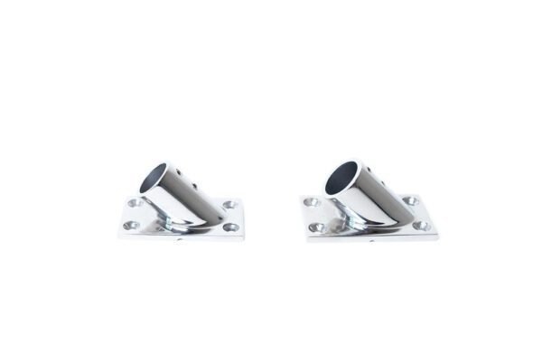 1 Inch 45° (Degrees) Square Tubing Base front angle