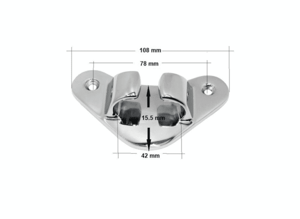 Straight Bow Fairlead Rope Chock